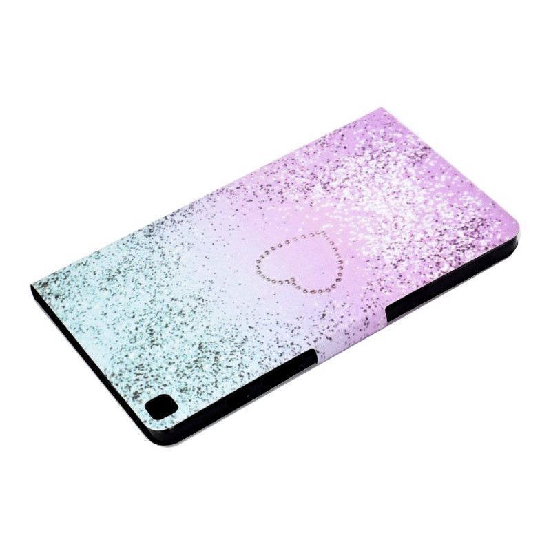 Cover Samsung Galaxy Tab Μια 8.0 (2019) Glitter Καρδιά