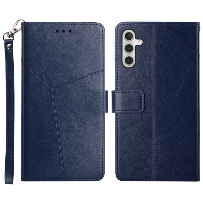 δερματινη Κάλυμμα Για Samsung Galaxy A13 5G Μαύρο Geo Leather Style Y Design