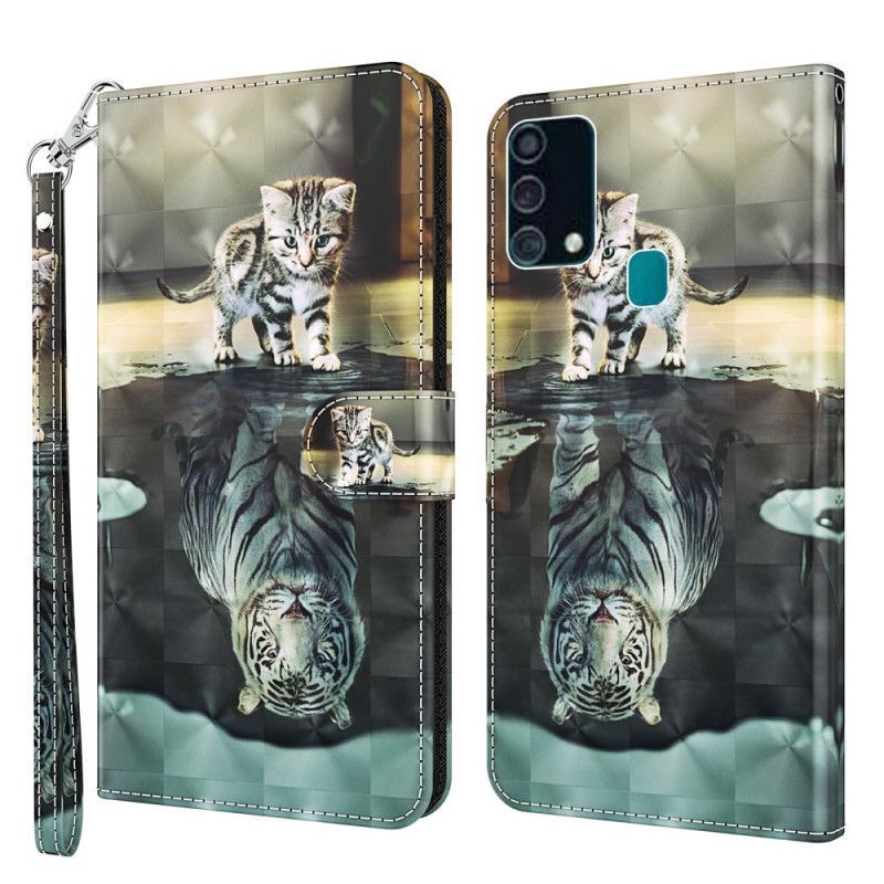 δερματινη Κάλυμμα Για Samsung Galaxy A32 5G Ελαφριά Κηλίδα Ernest The Tiger