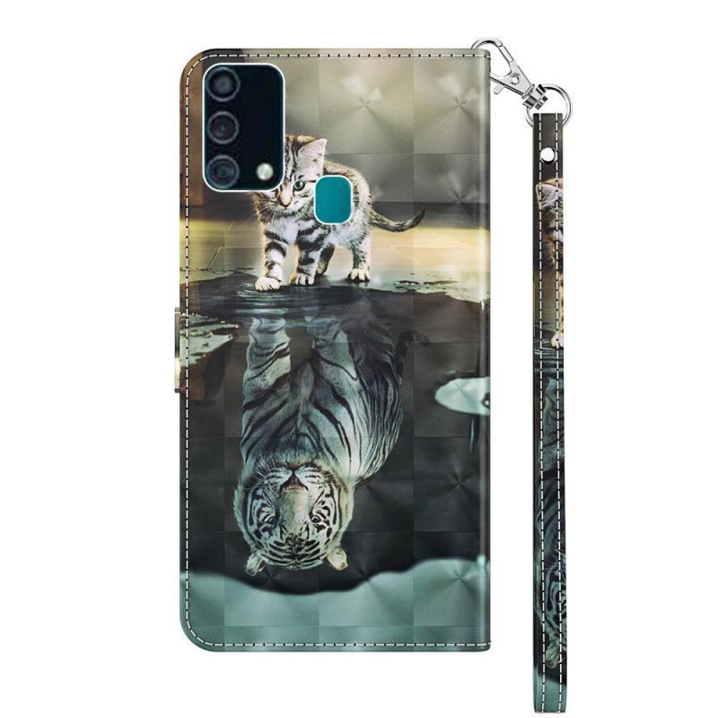 δερματινη Κάλυμμα Για Samsung Galaxy A32 5G Ελαφριά Κηλίδα Ernest The Tiger