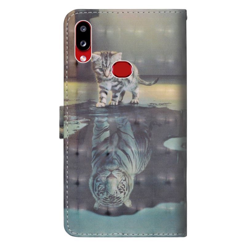 δερματινη Κάλυμμα Samsung Galaxy A10s Ελαφριά Κηλίδα Ernest The Tiger σιλικόνης