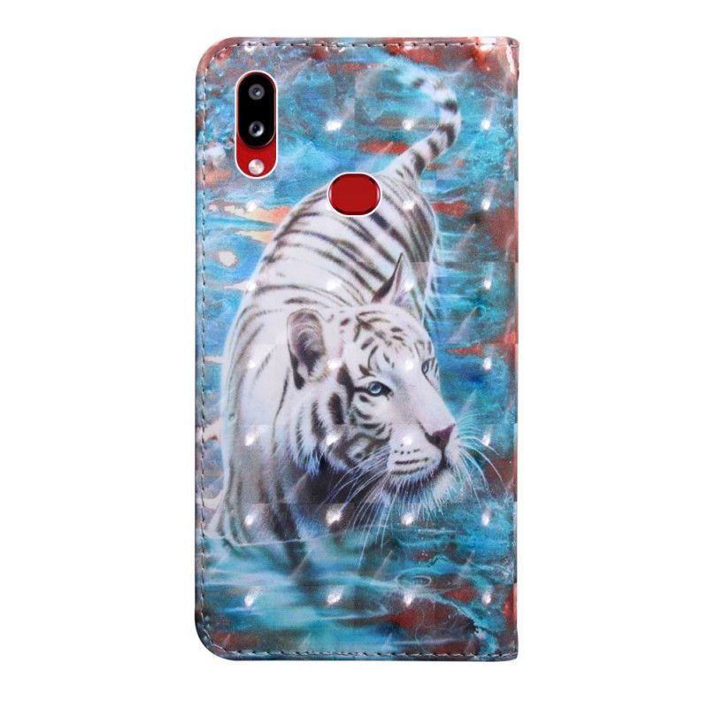 δερματινη Κάλυμμα Samsung Galaxy A10s Ελαφριά Κηλίδα Lucien The Tiger