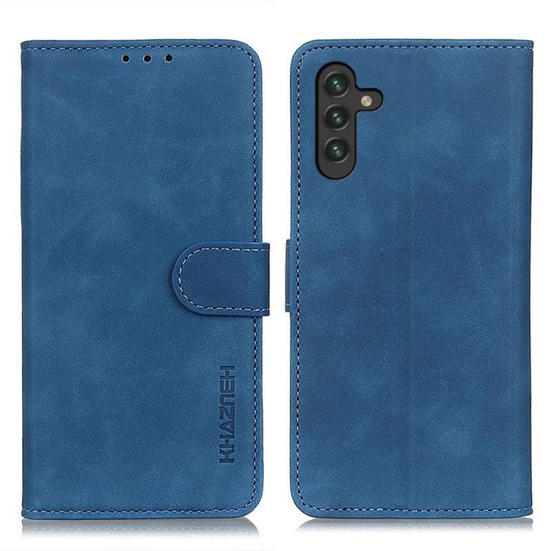 δερματινη Κάλυμμα Samsung Galaxy A13 5G Μαύρο Vintage Khazneh Leather Effect σιλικόνης