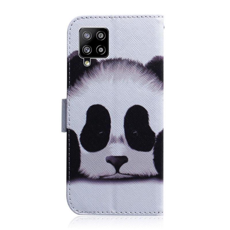 δερματινη Κάλυμμα Samsung Galaxy A42 5G Πρόσωπο Panda Πρωτότυπος