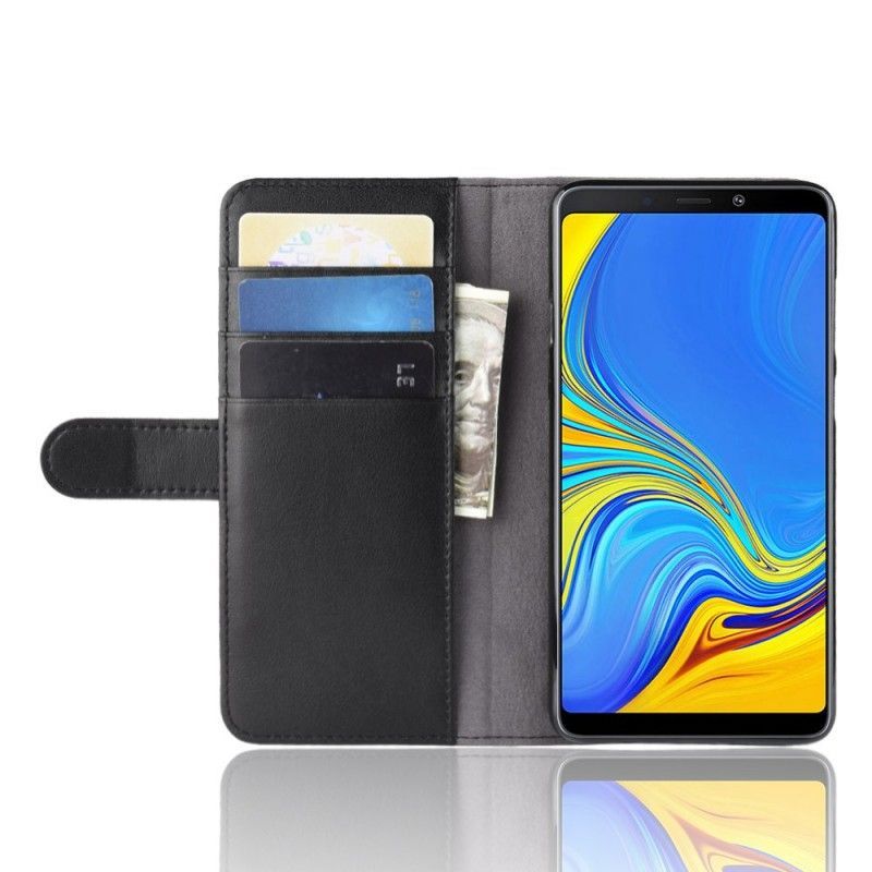 δερματινη Κάλυμμα Samsung Galaxy A9 Καφέ Σπαστό Δέρμα σιλικόνης