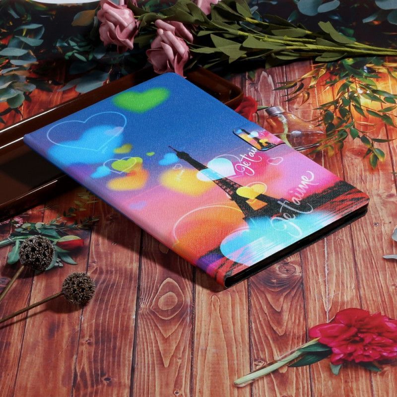 δερματινη Κάλυμμα Samsung Galaxy Tab A7 (2020) Παρίσι Σ' Αγαπώ Πρωτότυπος