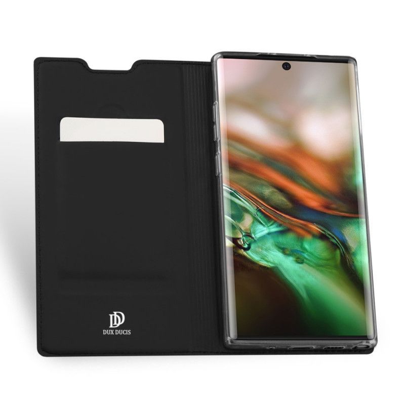 δερματινη θηκη Για Samsung Galaxy Note 10 Μαύρο Skin Pro Dux Ducis