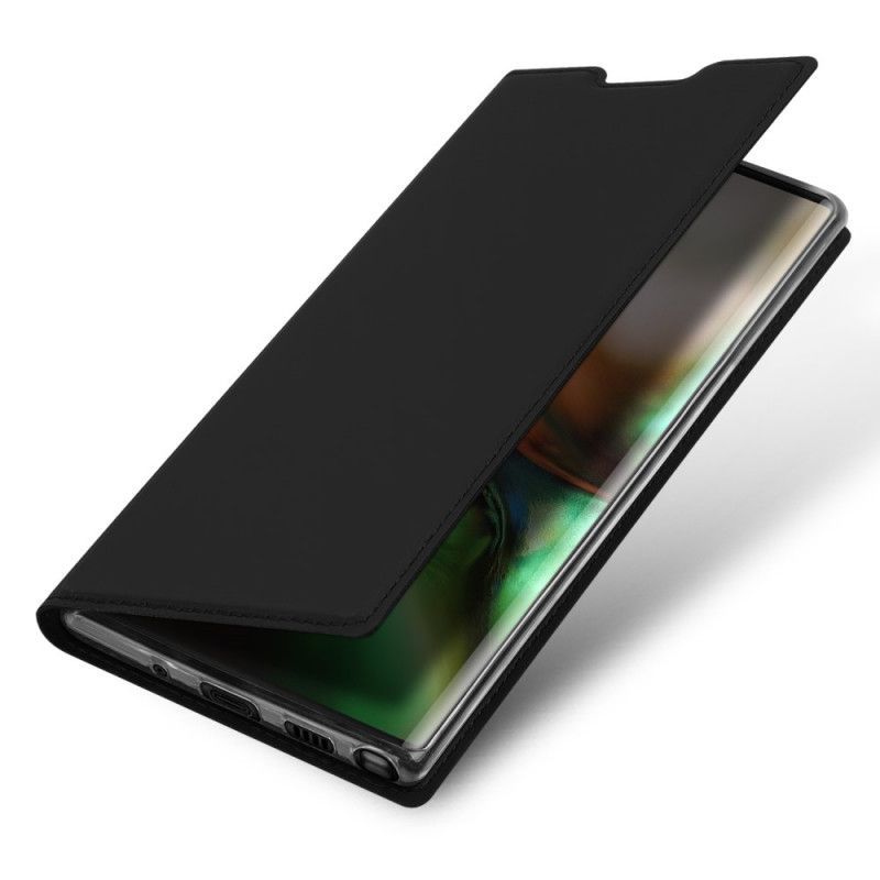 δερματινη θηκη Για Samsung Galaxy Note 10 Μαύρο Skin Pro Dux Ducis