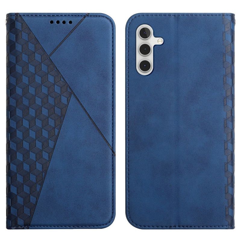 δερματινη θηκη Samsung Galaxy A13 5G Μαύρο Geo Leather Effect