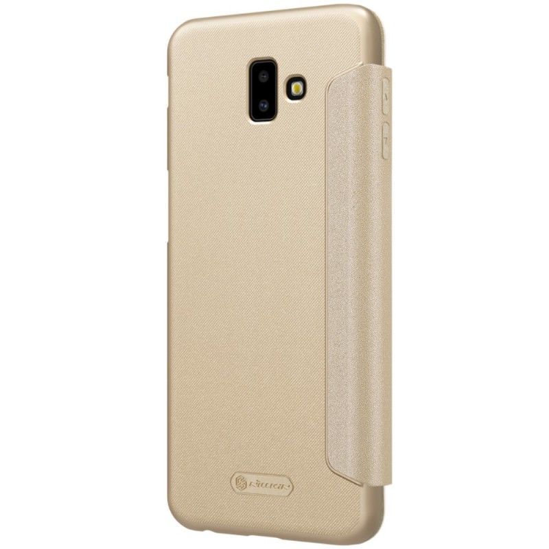 δερματινη θηκη Samsung Galaxy J6 Plus Μαύρο Nillkin