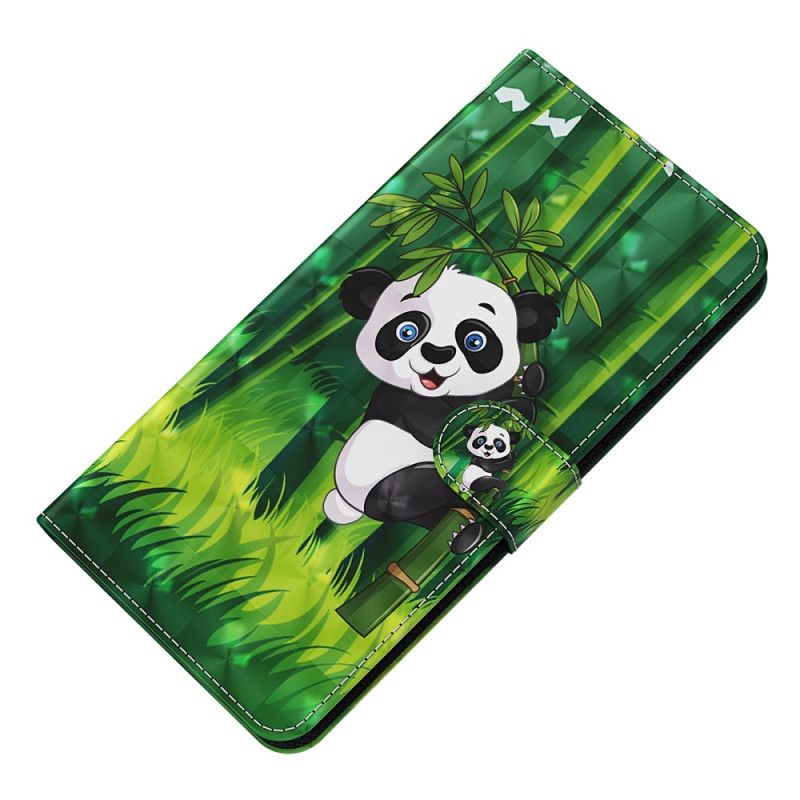 Δερματινη Θηκη Samsung Galaxy S24 5g Bamboo Panda Με Λουράκι