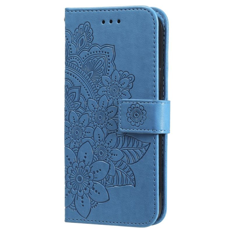 Δερματινη Θηκη Samsung Galaxy S24 5g Floral Mandala Με Κορδόνι