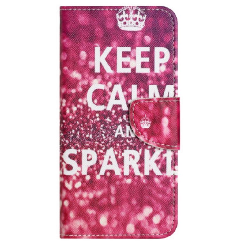 Δερματινη Θηκη Samsung Galaxy S24 Fe Feep Calm And Sparkle