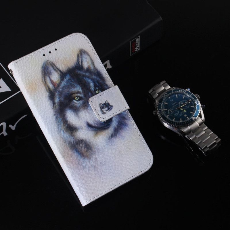 Δερματινη Θηκη Samsung Galaxy S24 Ultra 5g Wolf Watercolor