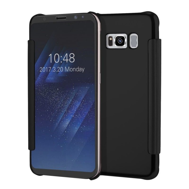 δερματινη θηκη Samsung Galaxy S8 Plus Μαύρο Καθρέφτης Πρωτότυπος