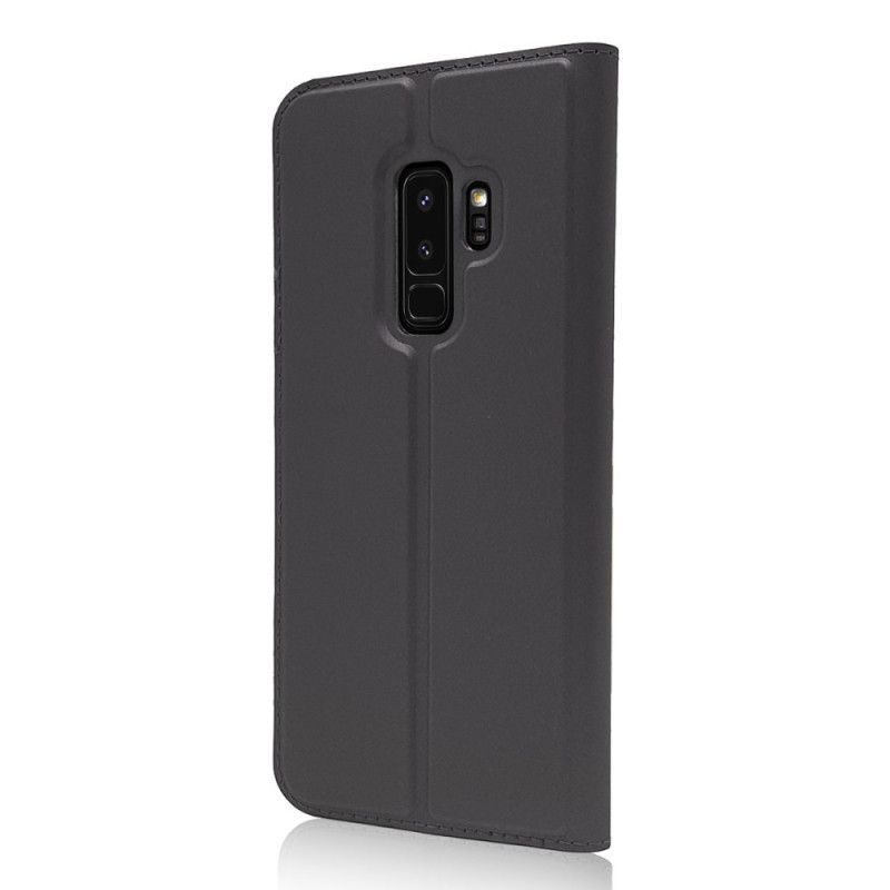 δερματινη θηκη Samsung Galaxy S9 Plus Ενσωματωμένο Κούμπωμα Σε Δερμάτινο Στυλ σιλικόνης