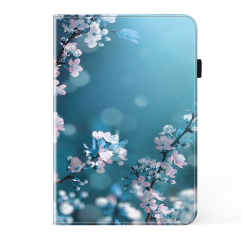 Δερματινη Θηκη Samsung Galaxy Tab S9 Ultra Plum Blossoms Σιλικόνης