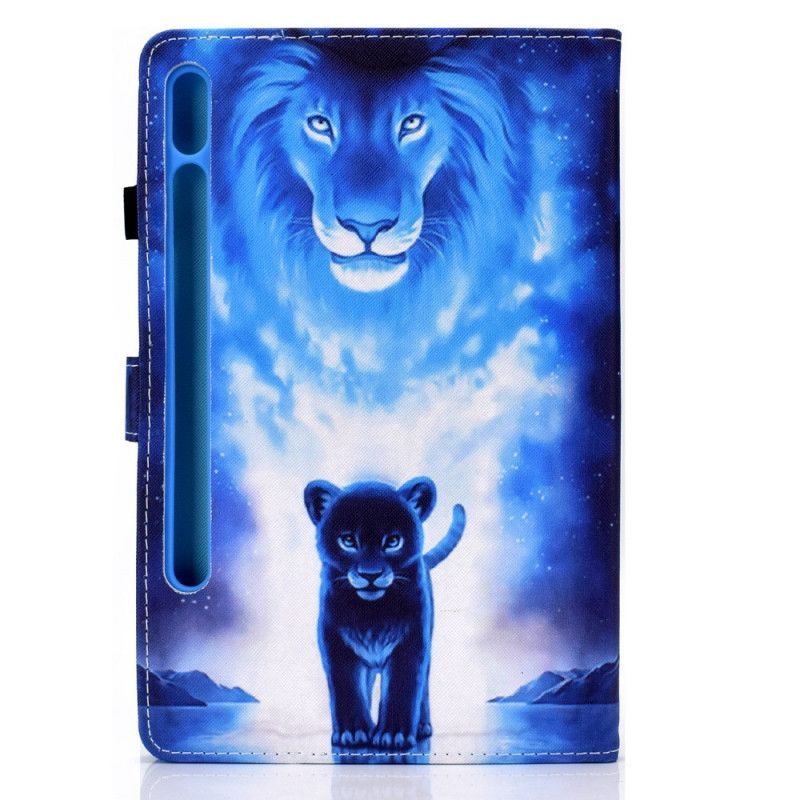 Κάλυμμα Από Ψεύτικο Δέρμα Samsung Galaxy Tab S7 Lion Cub