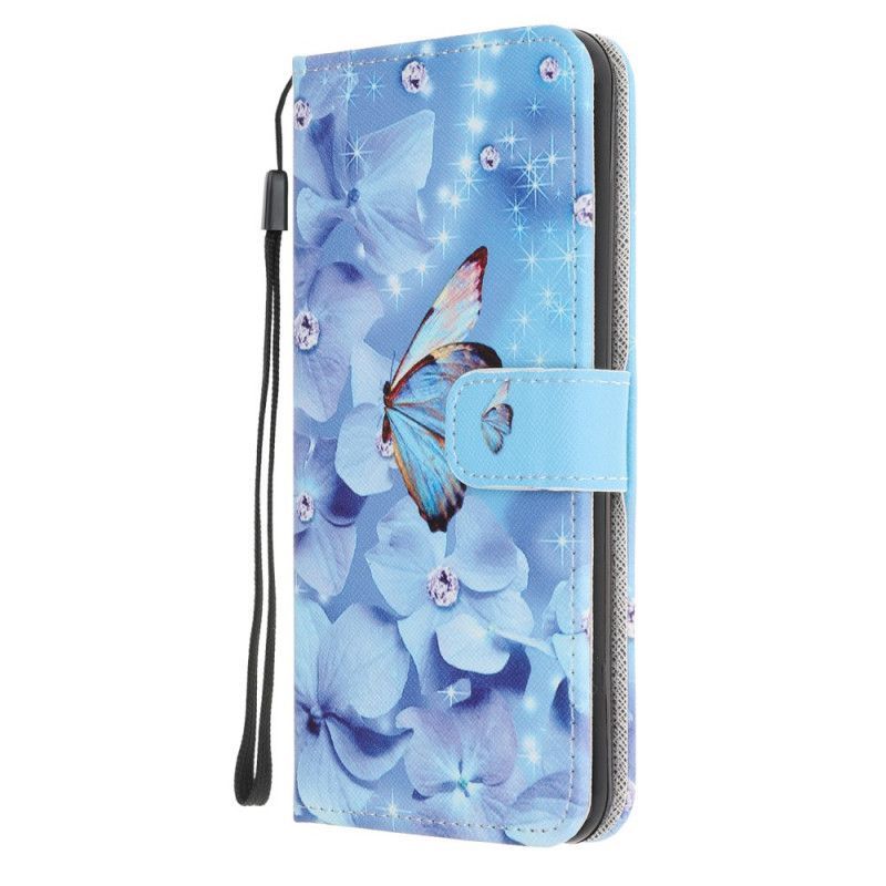 Κάλυμμα Folio Samsung Galaxy A21s Θήκες Κινητών Strappy Diamond Butterflies