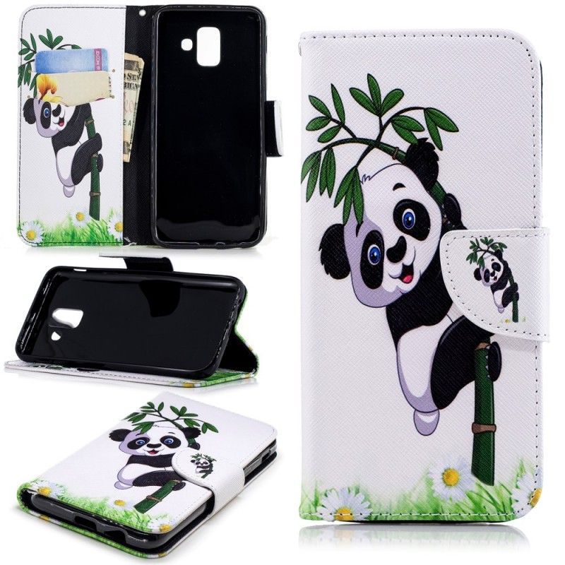 Κάλυμμα Folio Samsung Galaxy A6 Θήκες Κινητών Panda Σε Μπαμπού