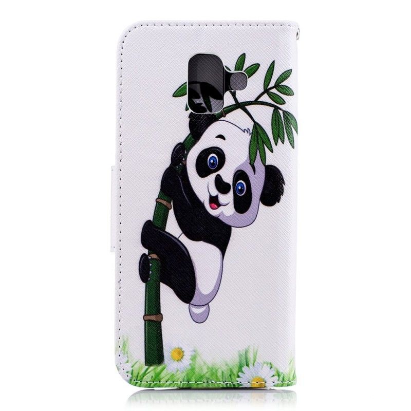 Κάλυμμα Folio Samsung Galaxy A6 Θήκες Κινητών Panda Σε Μπαμπού