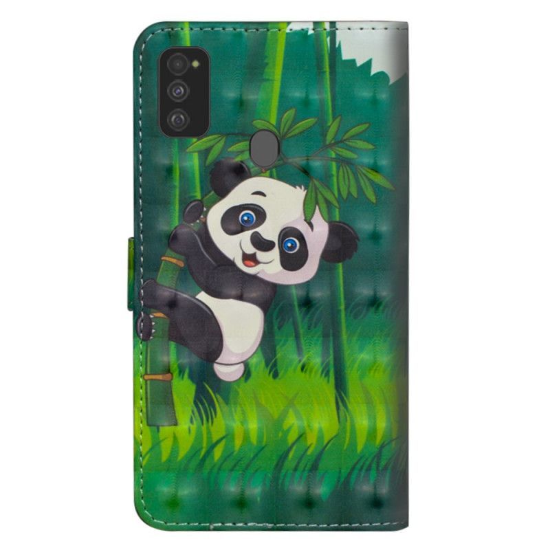 Κάλυμμα Folio Samsung Galaxy M21 Panda Και Μπαμπού