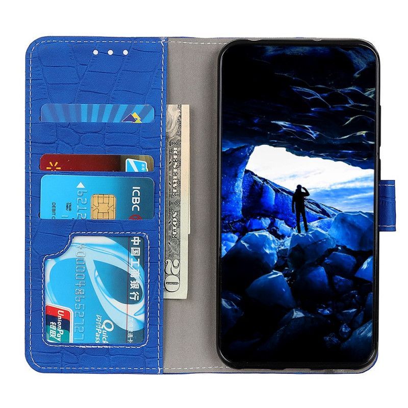 Κάλυμμα Folio Samsung Galaxy M32 Μαύρο Κροκόδειλος