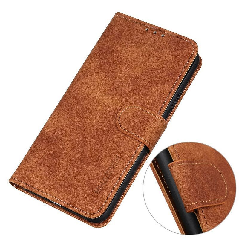 Κάλυμμα Folio Samsung Galaxy S21 FE Μαύρο Vintage Khazneh Leather Effect