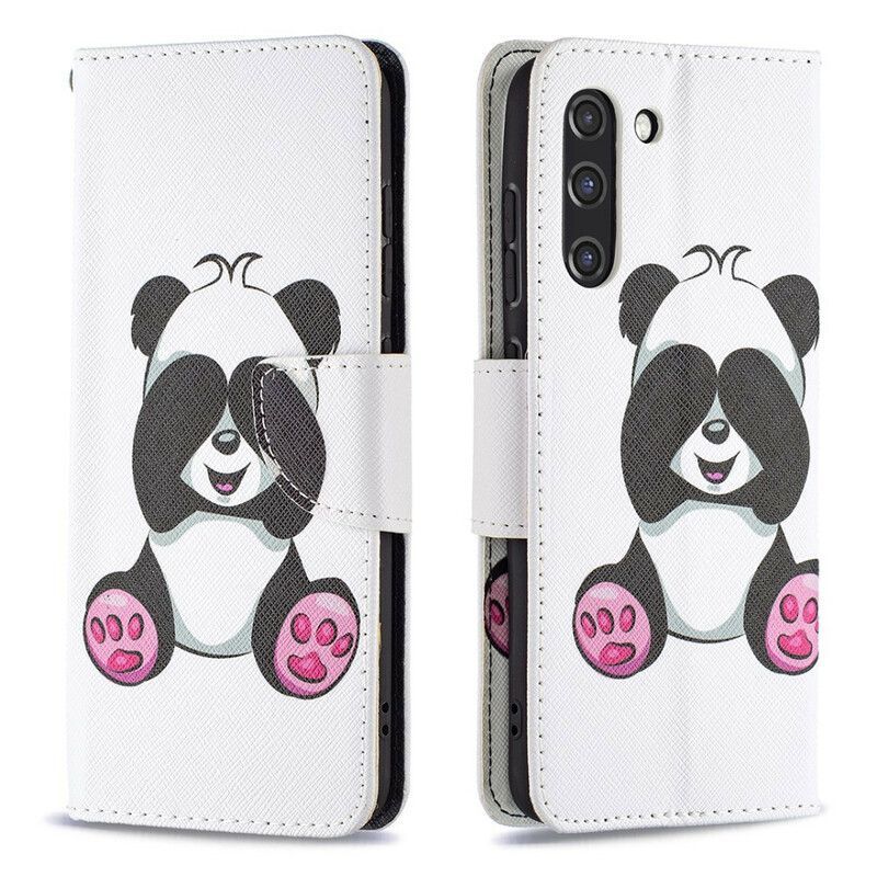 Κάλυμμα Folio Samsung Galaxy S21 FE Θήκες Κινητών Διασκεδαστικό Panda