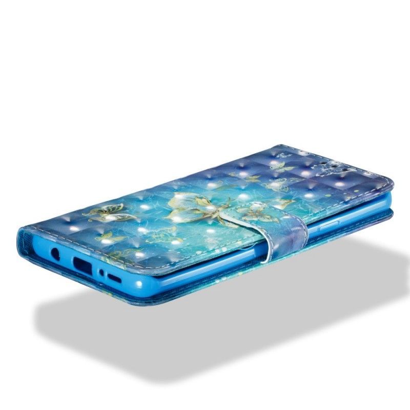 Κάλυμμα Folio Samsung Galaxy S9 Plus Θήκες Κινητών 3D Χρυσές Πεταλούδες