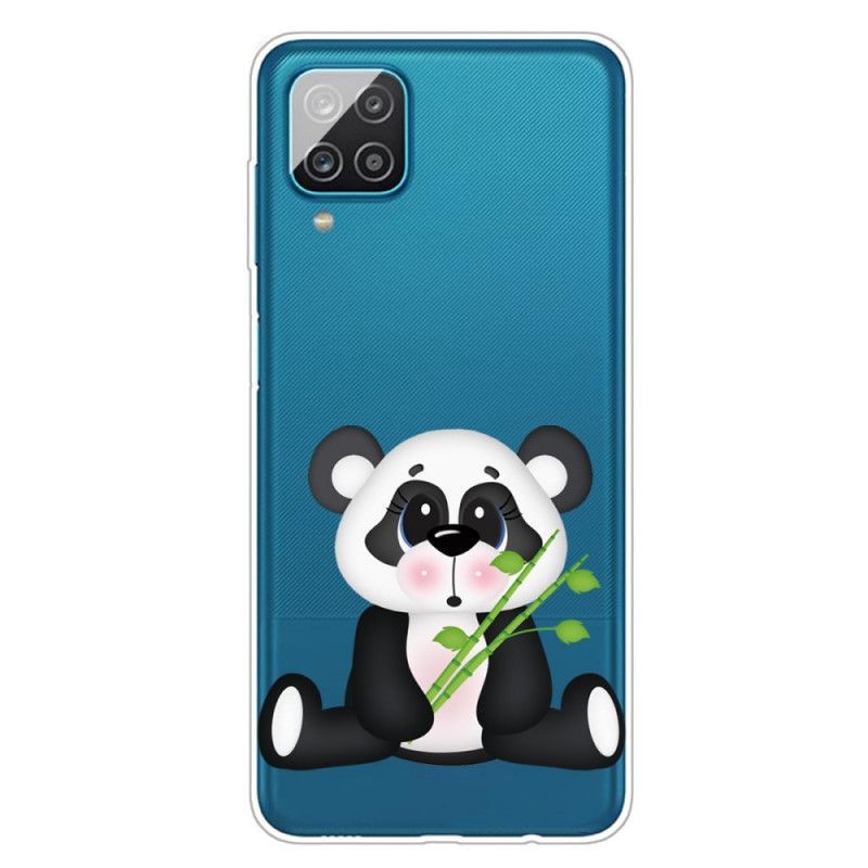 Κάλυμμα Για Samsung Galaxy A12 Διάφανο Λυπημένο Panda