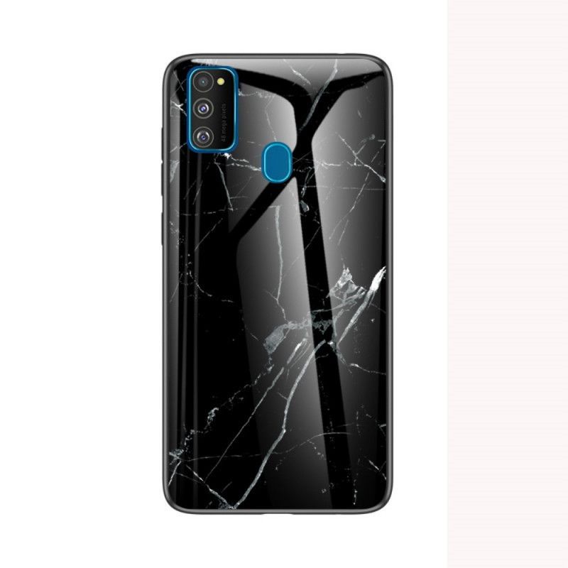 Κάλυμμα Για Samsung Galaxy M21 Μαύρο Σκληρυμένο Γυαλί Υψηλής Ποιότητας