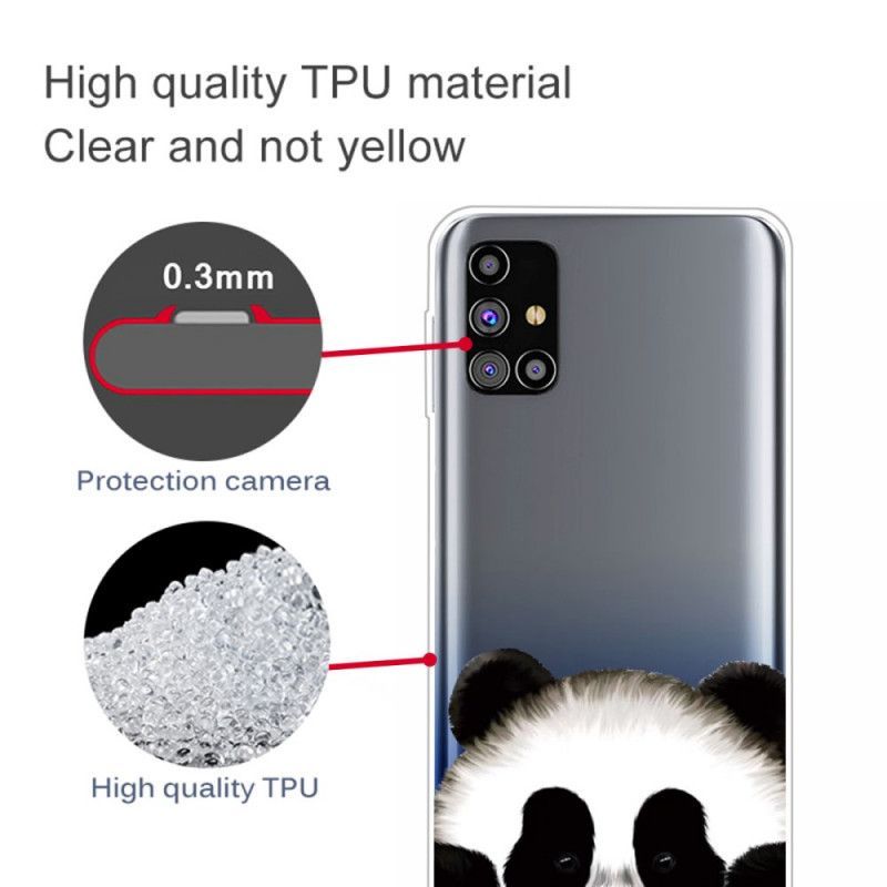 Κάλυμμα Για Samsung Galaxy M51 Διαφανές Panda