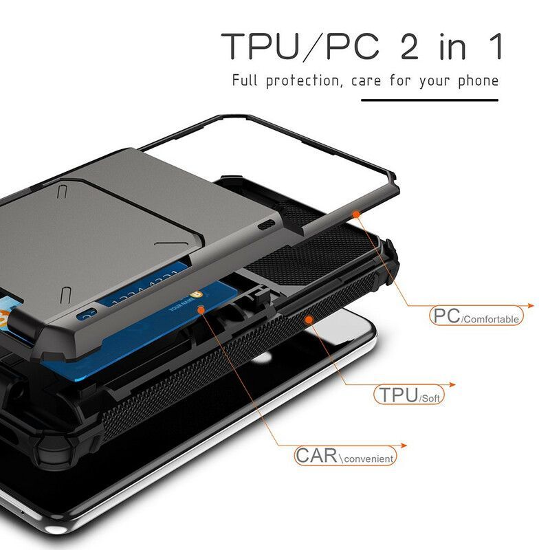 Κάλυμμα Για Samsung Galaxy S21 FE Μαύρο Θήκη Κάρτας Σε Στυλ Ανατροπής