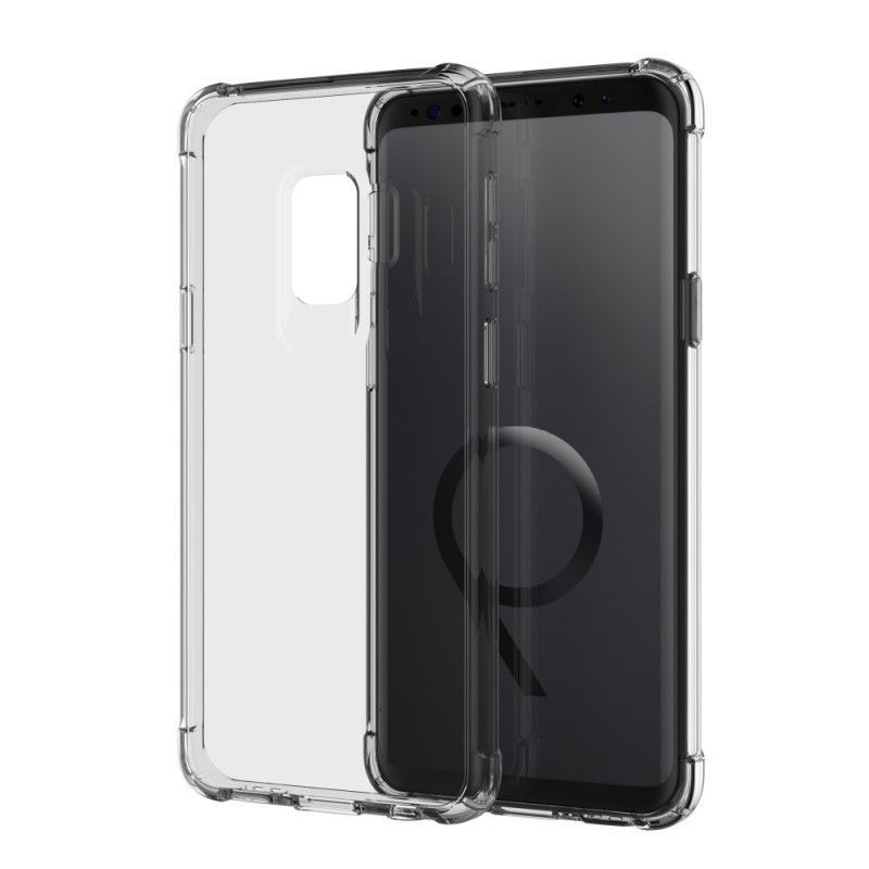 Κάλυμμα Για Samsung Galaxy S9 Μαύρο Διαφανές Προστατευτικό Μαξιλαριών