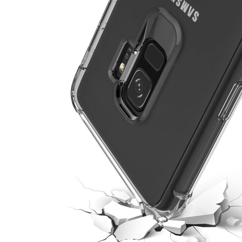 Κάλυμμα Για Samsung Galaxy S9 Μαύρο Διαφανές Προστατευτικό Μαξιλαριών