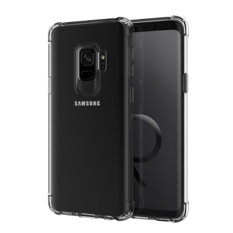 Κάλυμμα Για Samsung Galaxy S9 Μαύρο Διαφανές Προστατευτικό Μαξιλαριών