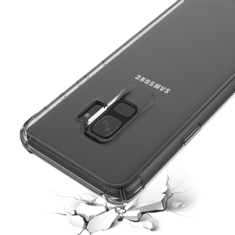 Κάλυμμα Για Samsung Galaxy S9 Μαύρο Διαφανές Προστατευτικό Μαξιλαριών