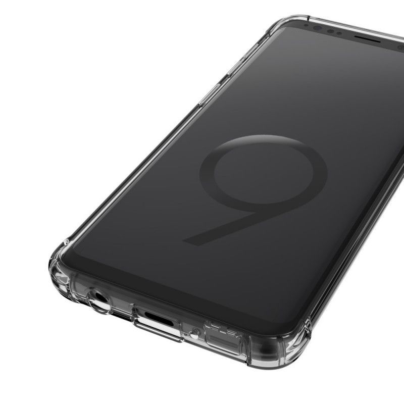 Κάλυμμα Για Samsung Galaxy S9 Μαύρο Διαφανές Προστατευτικό Μαξιλαριών