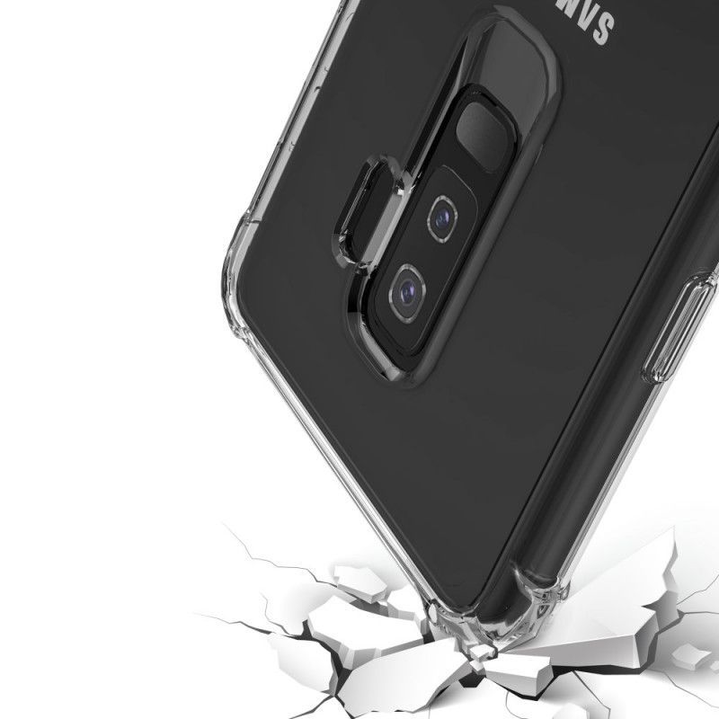 Κάλυμμα Για Samsung Galaxy S9 Plus Μαύρο Διαφανή Προστατευτικά Μαξιλάρια