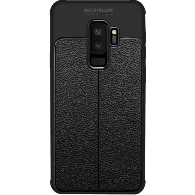 Κάλυμμα Για Samsung Galaxy S9 Plus Μαύρο Ραφή Απομίμησης Δέρματος Imak