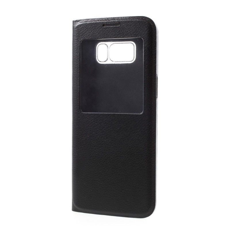 Κάλυμμα S-View Samsung Galaxy S8 Plus Χρυσό Faux Leather