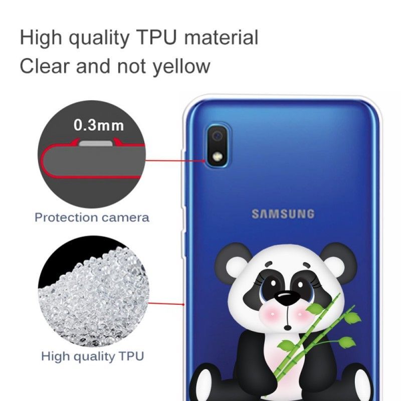 Κάλυμμα Samsung Galaxy A10 Διάφανο Λυπημένο Panda