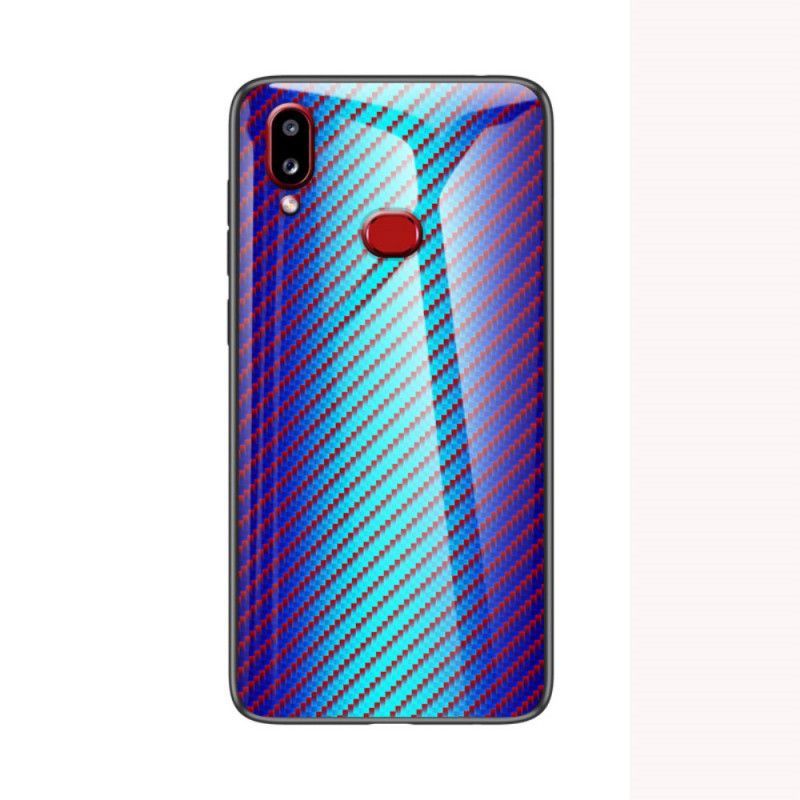 Κάλυμμα Samsung Galaxy A10s Μαύρο Σκληρυμένο Γυαλί Από Ανθρακονήματα