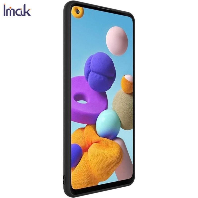 Κάλυμμα Samsung Galaxy A21s Μαύρο Uc-1 Σειράς Σιλικόνης Ματ Imak