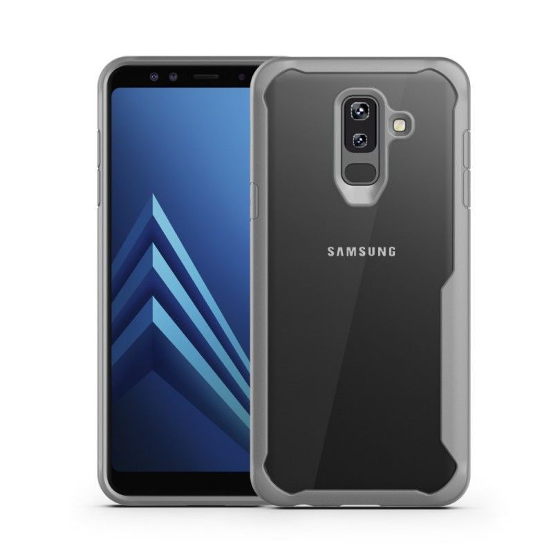 Κάλυμμα Samsung Galaxy A6 Plus Κόκκινο Υβριδικές Λοξότμητες Άκρες