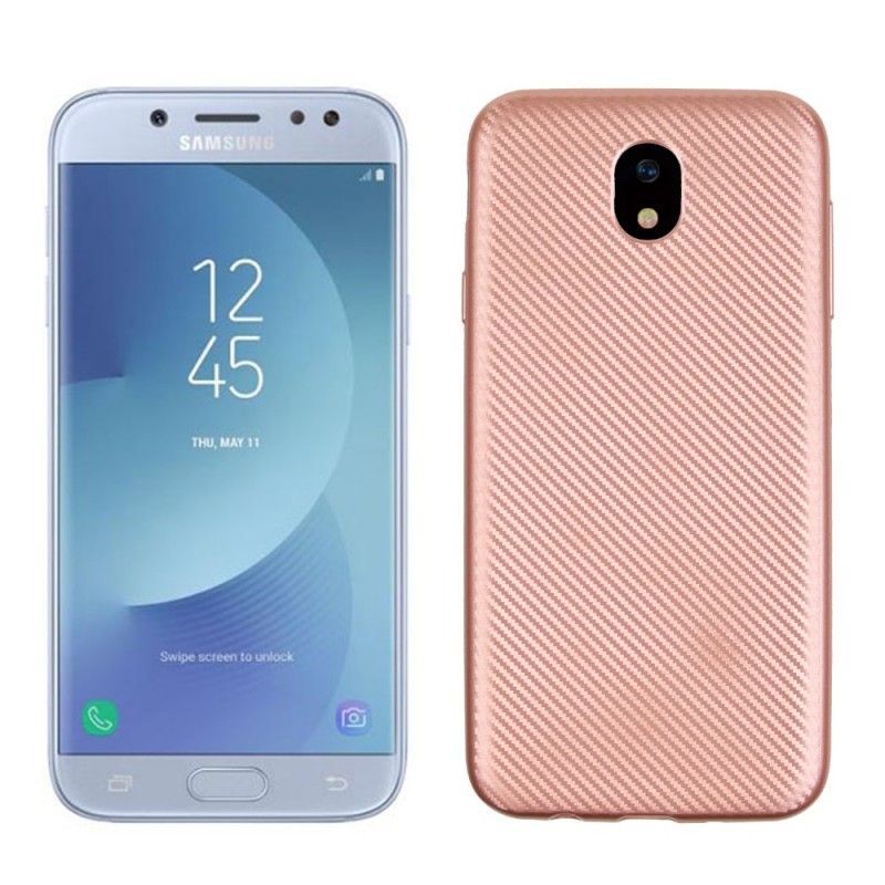 Κάλυμμα Samsung Galaxy J5 2017 Χρυσό Άνθρακας Υψηλής Ποιότητας