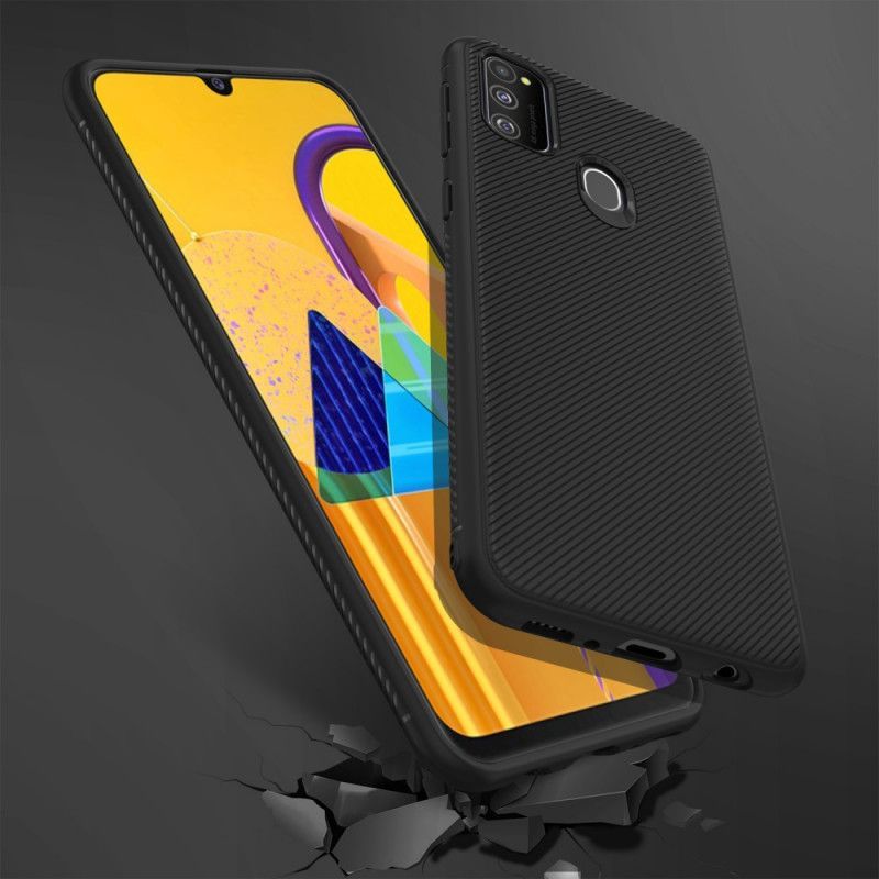 Κάλυμμα Samsung Galaxy M21 Μαύρο Τζαζ Σειρά Twill