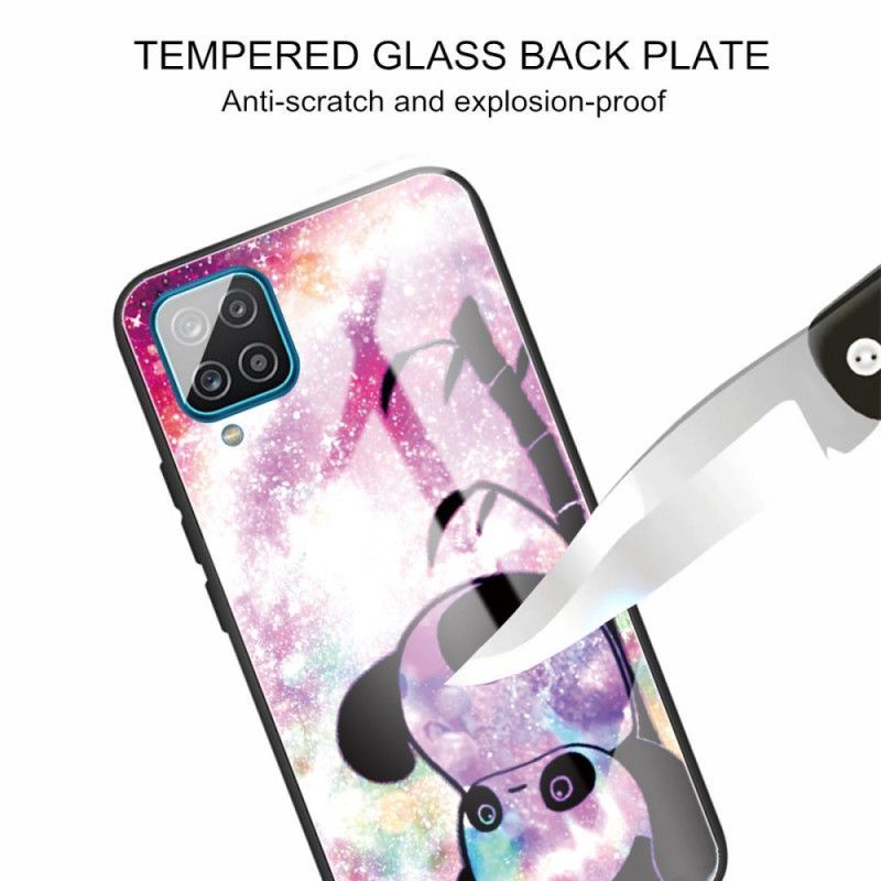 Κάλυμμα Samsung Galaxy M32 Panda Tempered Glass σιλικόνης