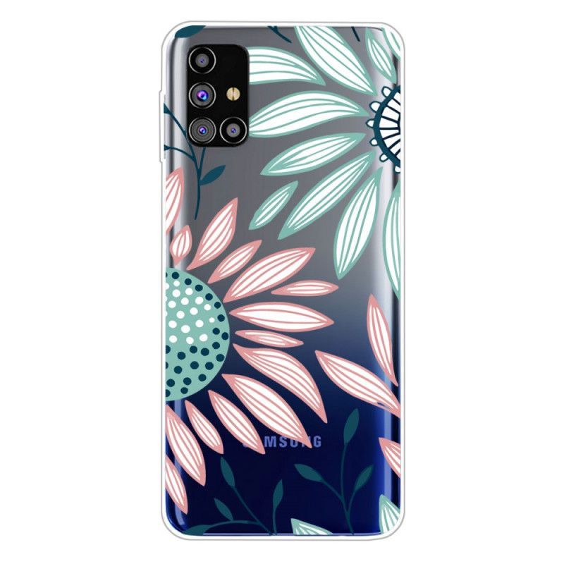 Κάλυμμα Samsung Galaxy M51 Πράσινο Premium Floral